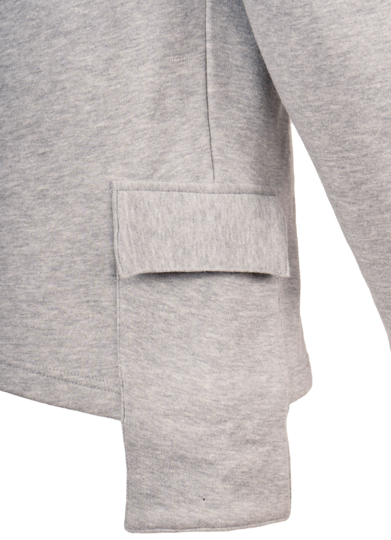 Sweatshirt with Patch Pockets