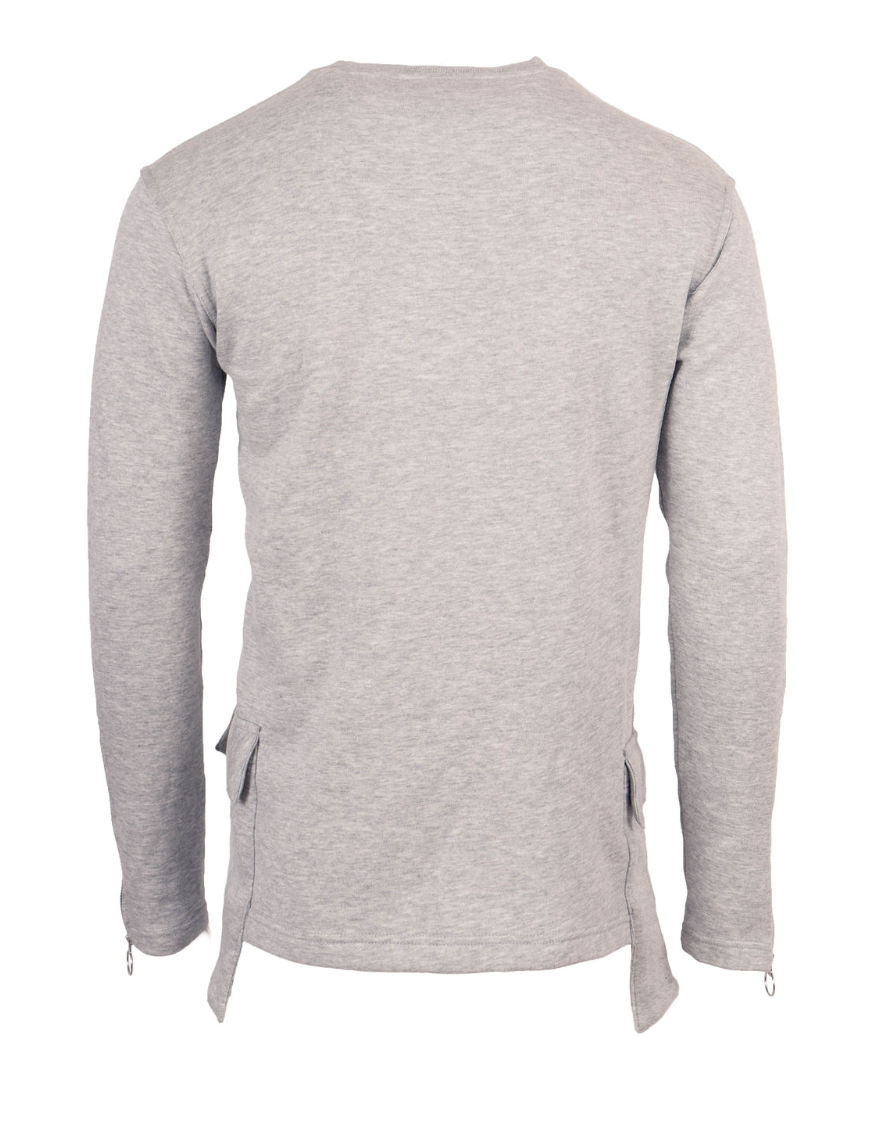 Sweatshirt with Patch Pockets