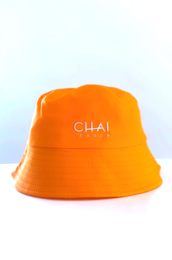 Solid Bucket Hat With Contrast Embroidery