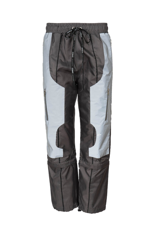 Reflective Windbreaker Pants - Metal Grey